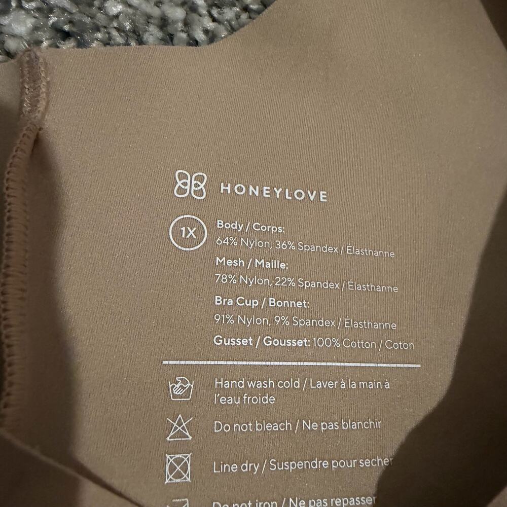 Honey Love Nude Tank Bodysuit Sz 1x - Picture 2 of 7